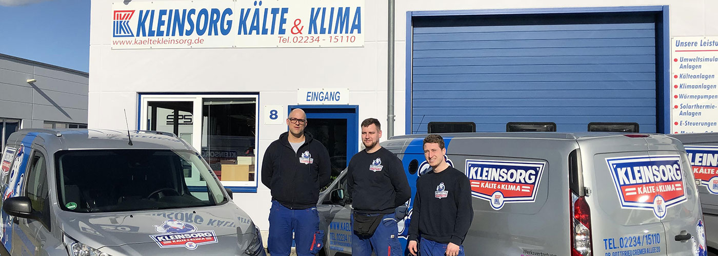 Klaus Peter Kleinsorg Kälte + Klima - Firmengebäude, Fuhrpark, Team
