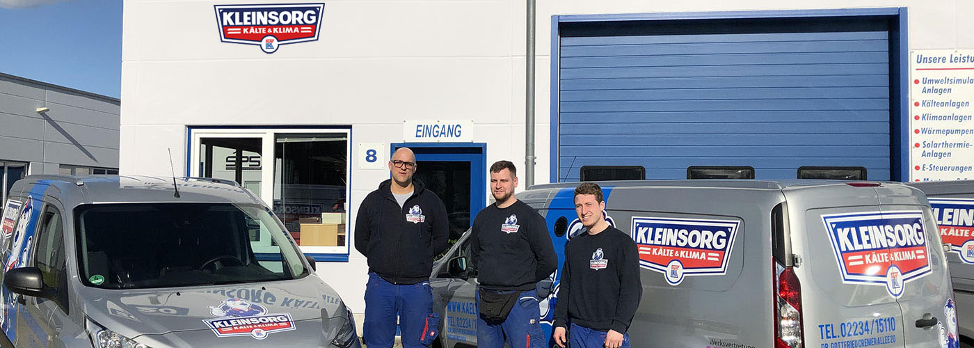 Klaus Peter Kleinsorg Kälte + Klima - Firmengebäude, Fuhrpark, Team